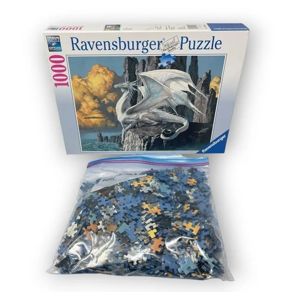 Ravensburger White Dragon 1000 Piece Jigsaw Puzzle 70 X 50 cm Boxed Fantasy Art